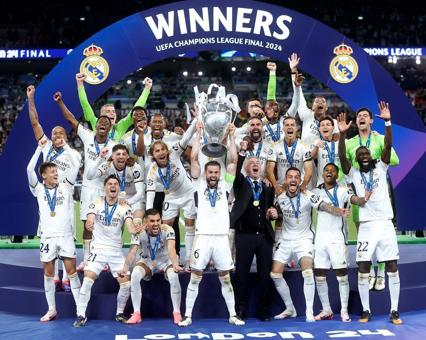 心系旧主，马塞洛社媒：第十五座欧冠来啦！Hala Madrid！