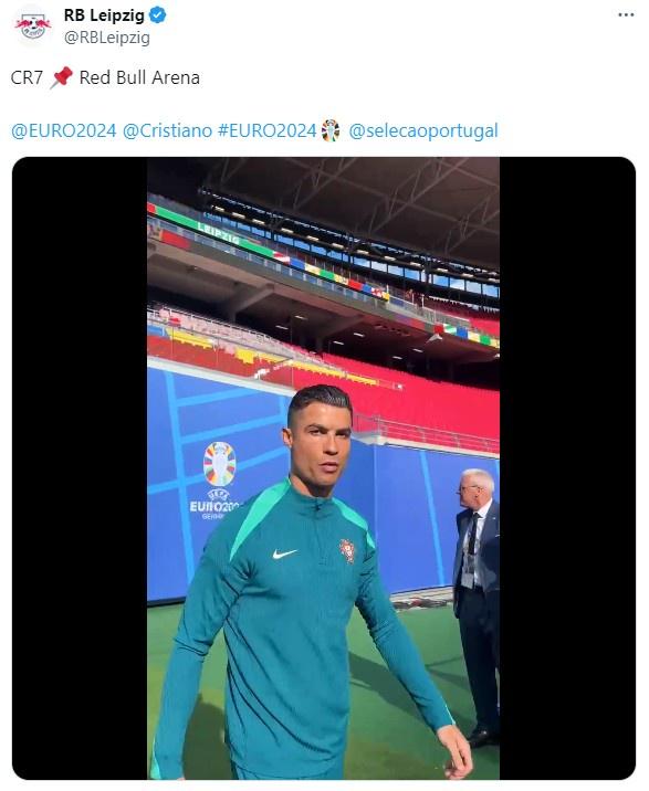 CR7启程！莱比锡官推晒C罗踩场视频 总裁即将开