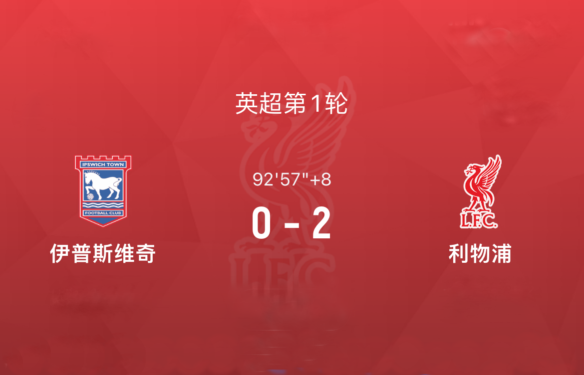 2-0！零引援一样能争冠！新赛季开门红，利物浦登顶英超积分榜