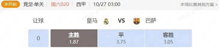 西班牙国家德比战 皇马能否取得对巴萨的四连胜？