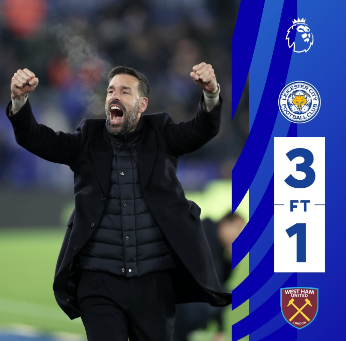 3-1！范尼上任4天带队赢球 率蓝狐结束5轮不胜