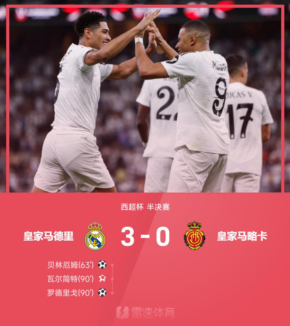 早报：皇马晋级西超杯决赛，C罗迎2025年首球