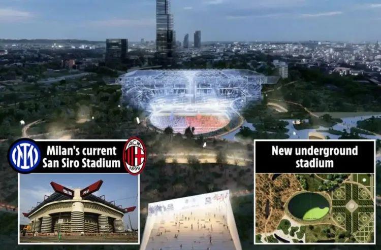 太阳报丨米兰双雄公布新球场计划，下沉式？